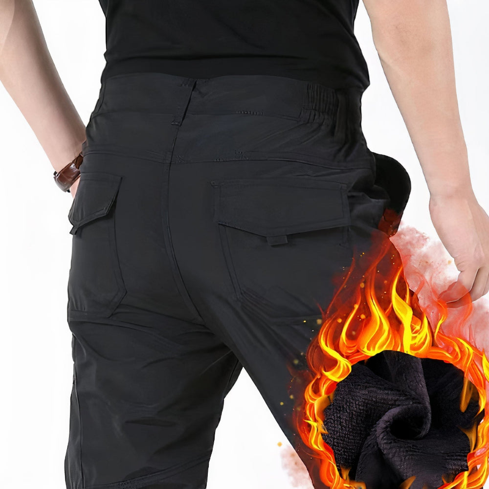 Tactische winterbroek voor heren, warm en robuust, ideaal voor outdooravonturen in de winter