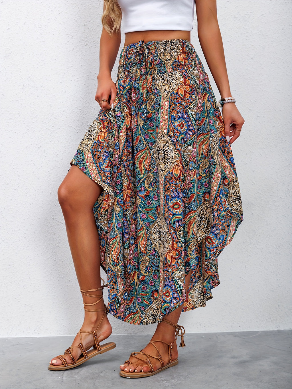 Tijdloze boho zomerrok voor dames, luchtig en stijlvol voor warme dagen