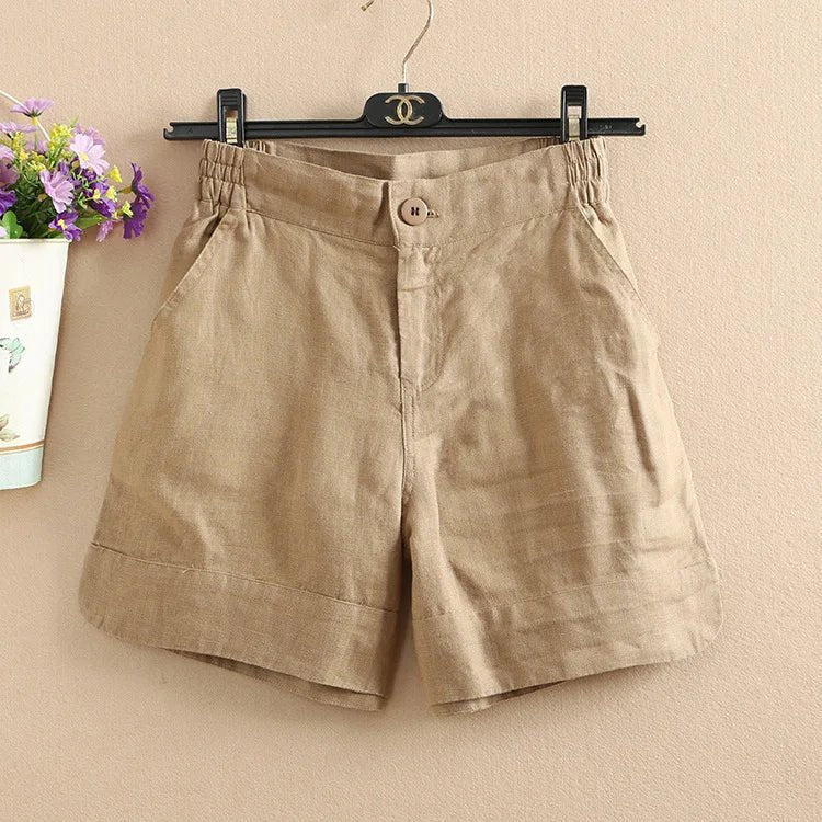 Tijdloze shorts voor dames, ideaal voor de zomer, gemaakt van licht, ademend materiaal.