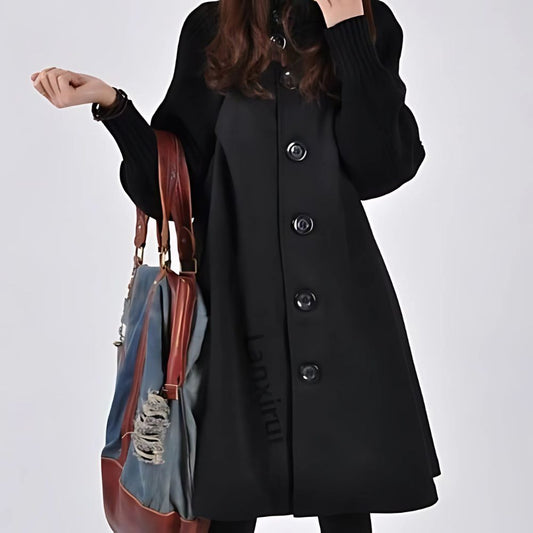 Trendy, elegante lange jas, ideaal voor speciale gelegenheden en stijlvolle herfst- en winterdagen.
