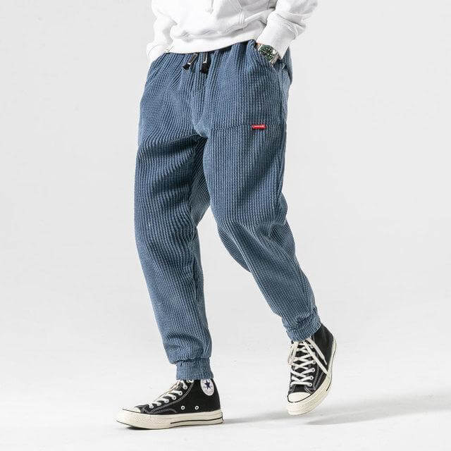 Trendy corduroy broek voor heren, stijlvol en comfortabel voor lente en herfst