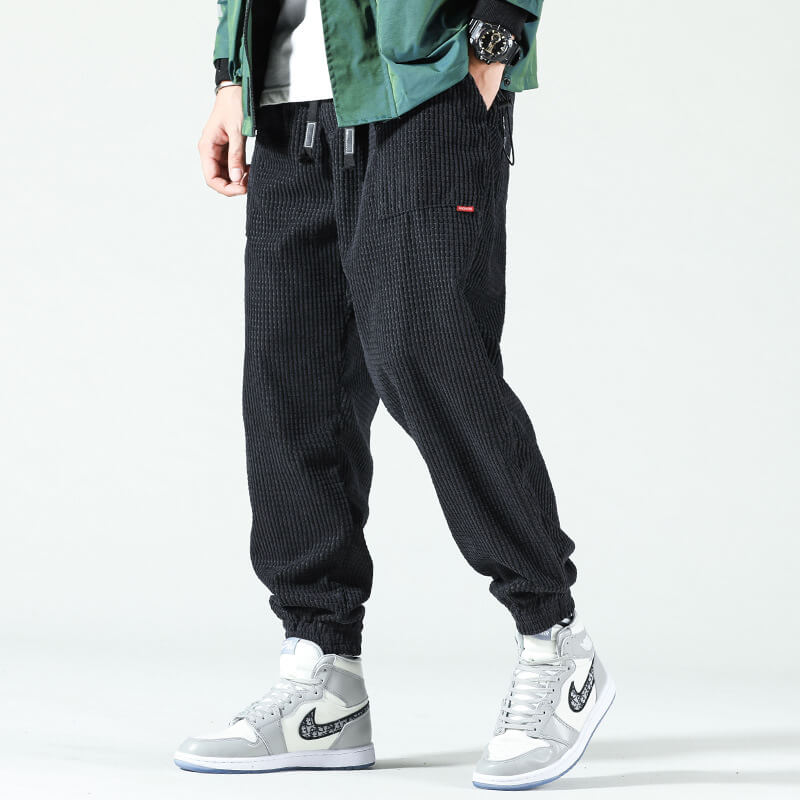 Trendy corduroy broek voor heren, stijlvol en comfortabel voor lente en herfst