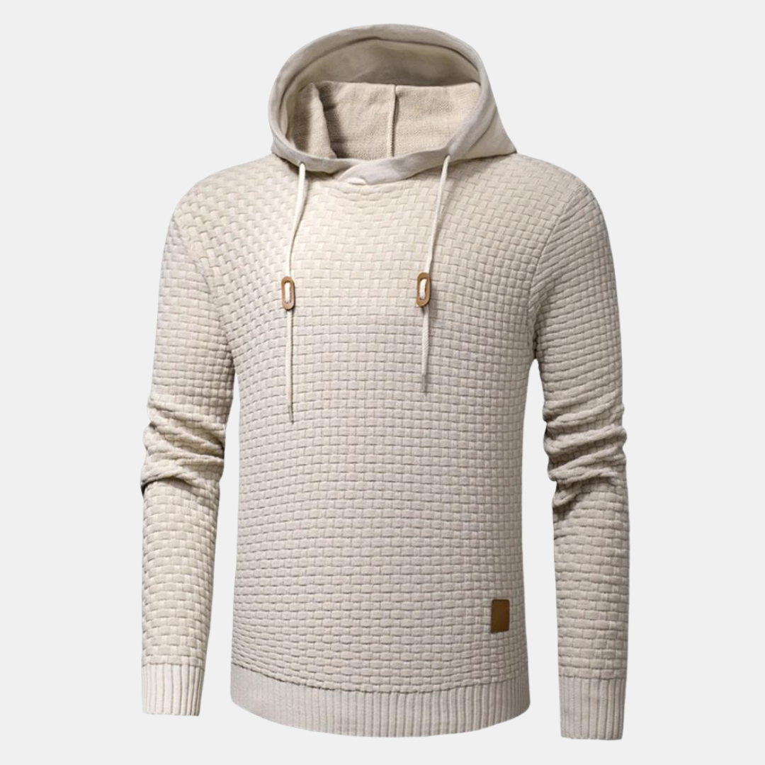 Trendy herenhoodie, modern en comfortabel, ideaal voor sportieve en casual looks.