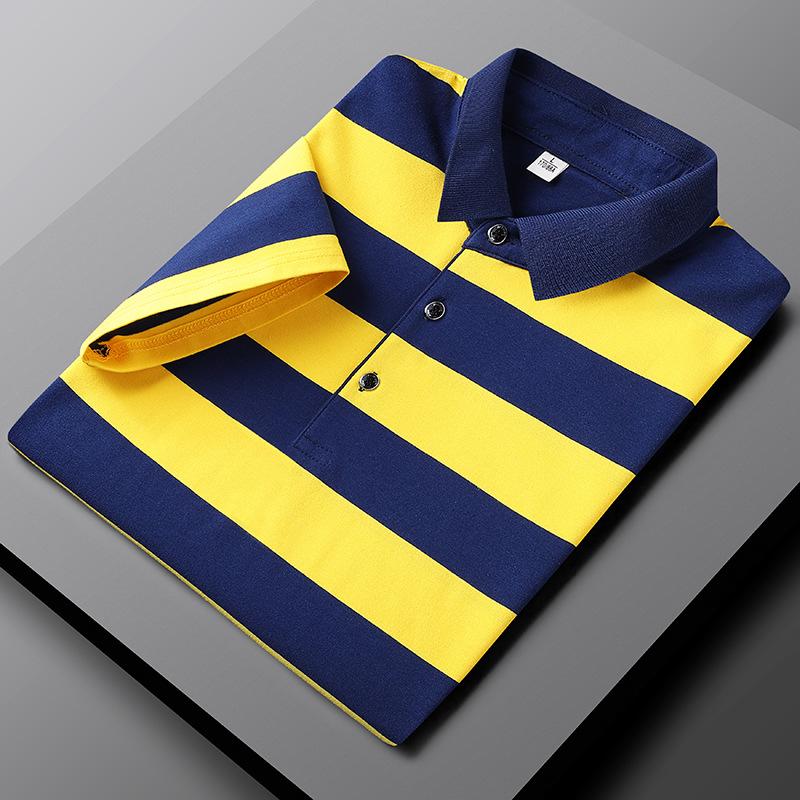 Veelzijdig gestreept zomerpoloshirt voor heren - lichtgewicht, stijlvol en perfect voor lente en zomer