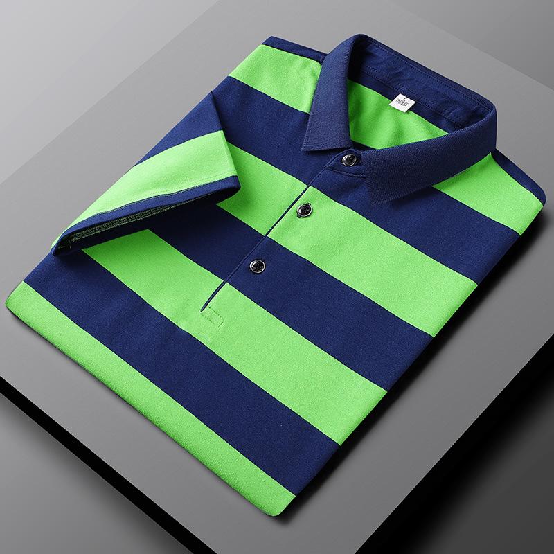 Veelzijdig gestreept zomerpoloshirt voor heren - lichtgewicht, stijlvol en perfect voor lente en zomer