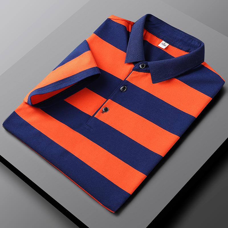 Veelzijdig gestreept zomerpoloshirt voor heren - lichtgewicht, stijlvol en perfect voor lente en zomer