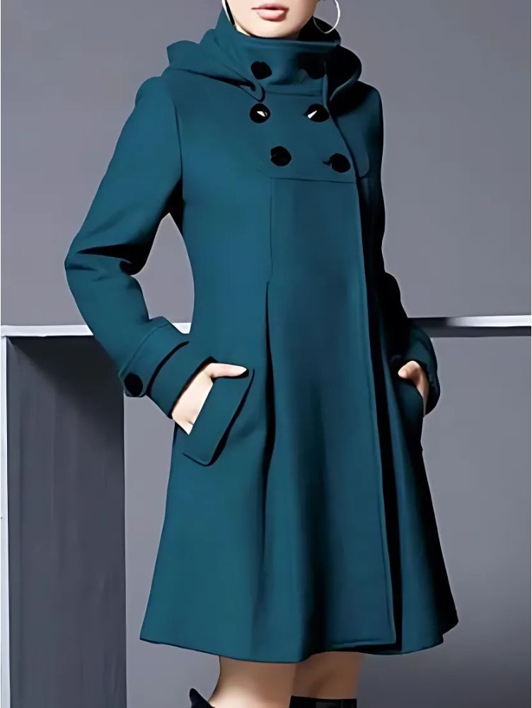 Veelzijdige lange winterjas met elegante snit en warme voering, ideaal voor elke winterse gelegenheid.