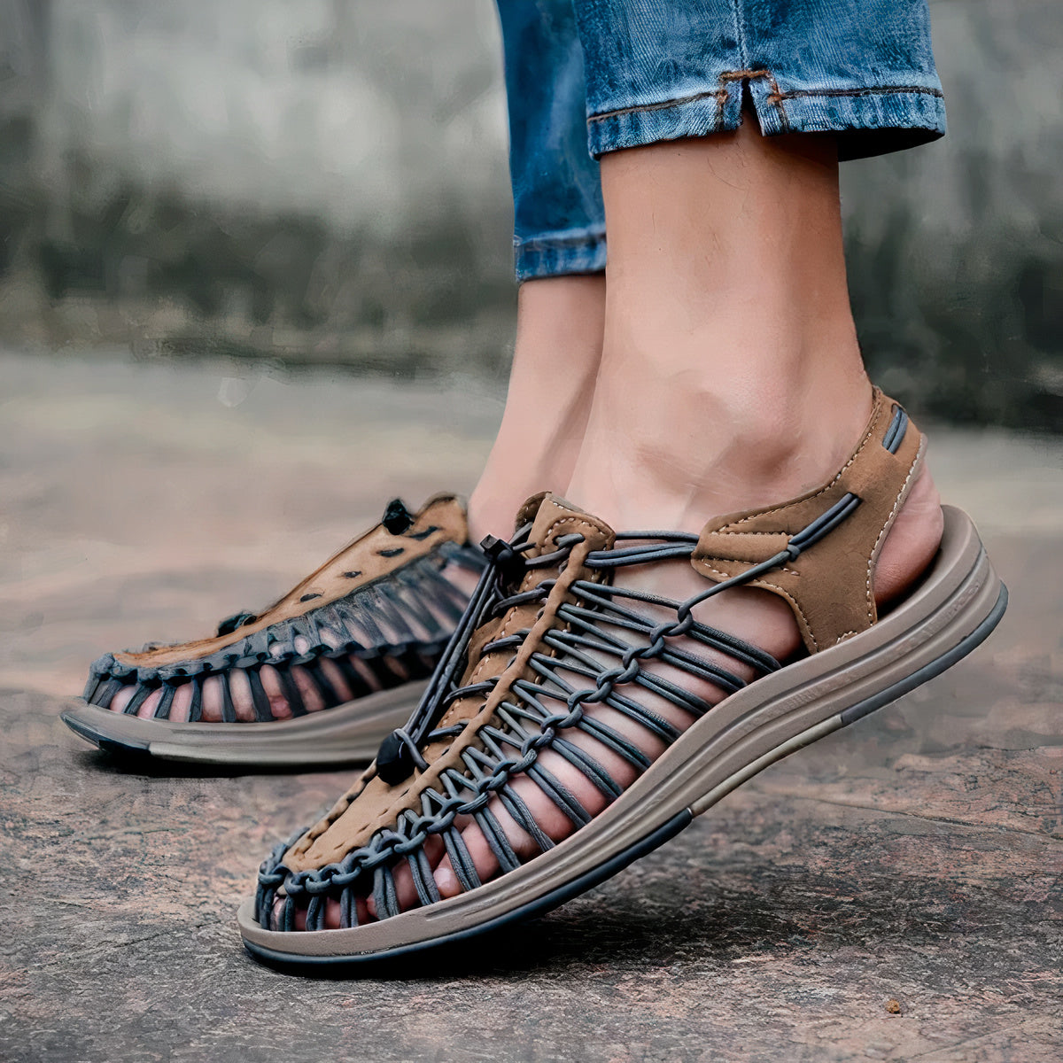 Veelzijdige zomersandalen voor heren – lichtgewicht, ademend en comfortabel