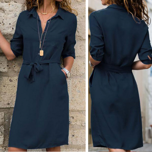 Verfijnde jurk voor moderne zomerse elegantie - stijlvol, luchtig en perfect voor warme dagen