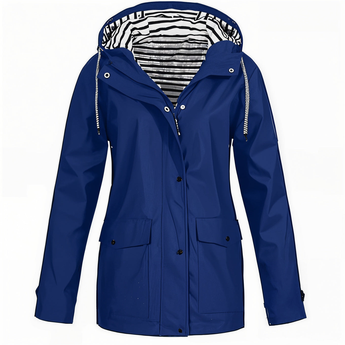 Vrijetijds regenjack voor vrouwen, ideaal voor comfort en bescherming tijdens regenachtige dagen.