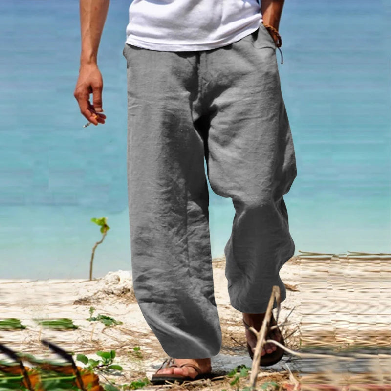 Lichtgewicht casual broek voor de zomer met ademende stof en comfortabele pasvorm