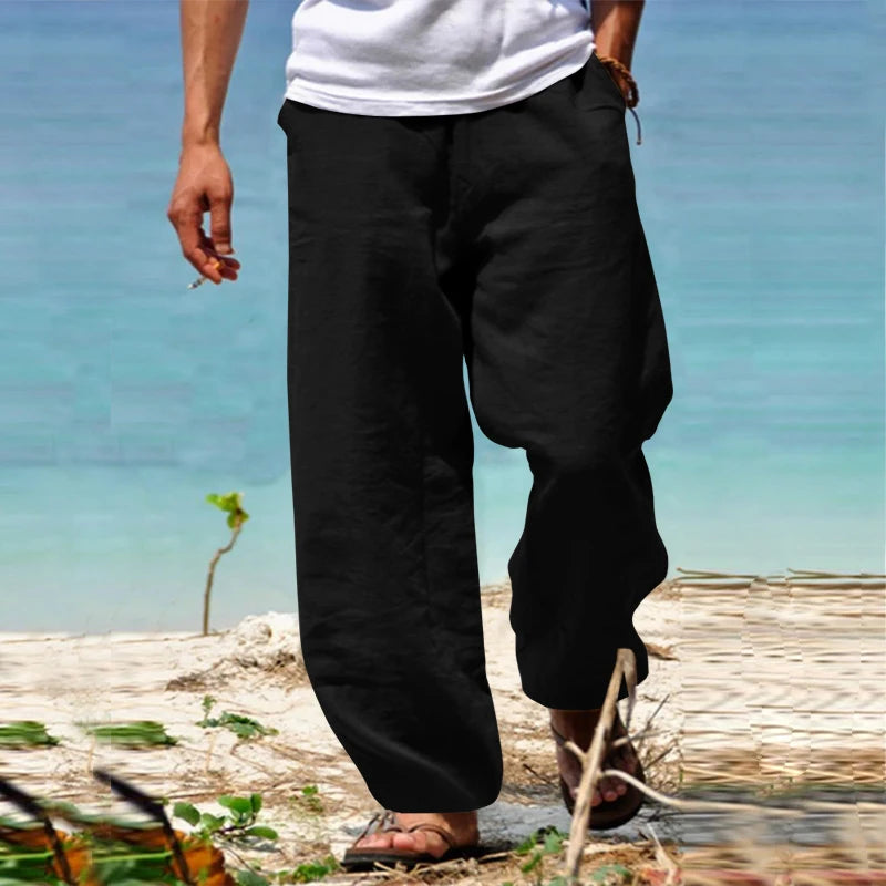 Lichtgewicht casual broek voor de zomer met ademende stof en comfortabele pasvorm