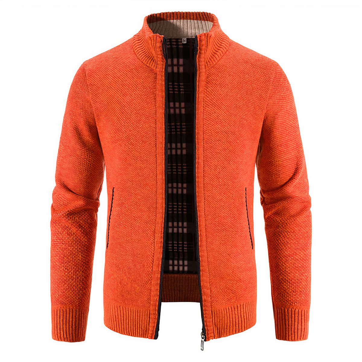 Casual jack voor heren met een warme binnenvoering, ideaal voor herfst- en winterdagen.