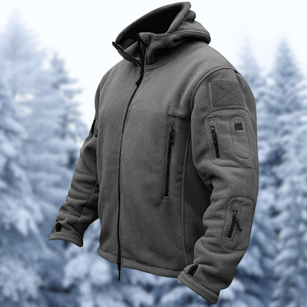 Warme outdoor winterjas voor mannen, ideaal voor koude dagen en buitenactiviteiten.