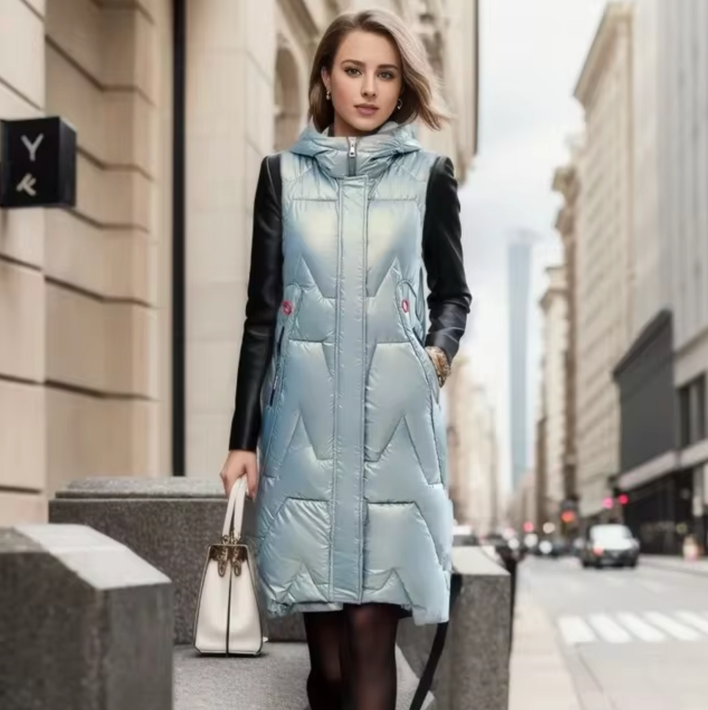 Warm mouwloos wintergilet, ideaal voor koude herfst- en winterdagen met een lichtgewicht en veelzijdig ontwerp.