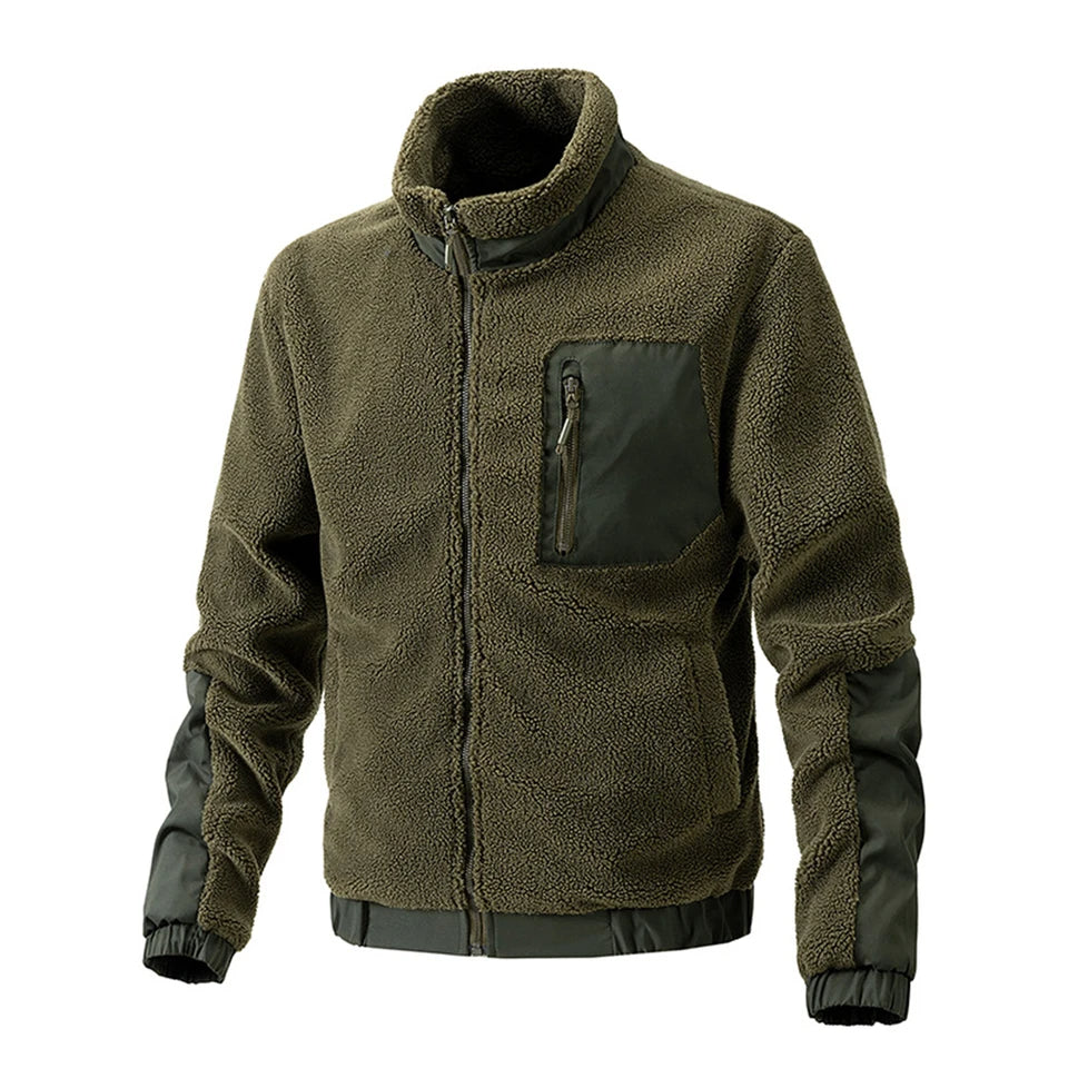 Warme fleece winterjas voor mannen, biedt comfort en warmte voor koude herfst- en winterdagen