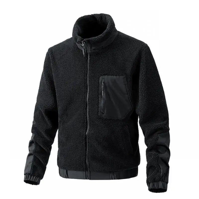 Warme fleece winterjas voor mannen, biedt comfort en warmte voor koude herfst- en winterdagen
