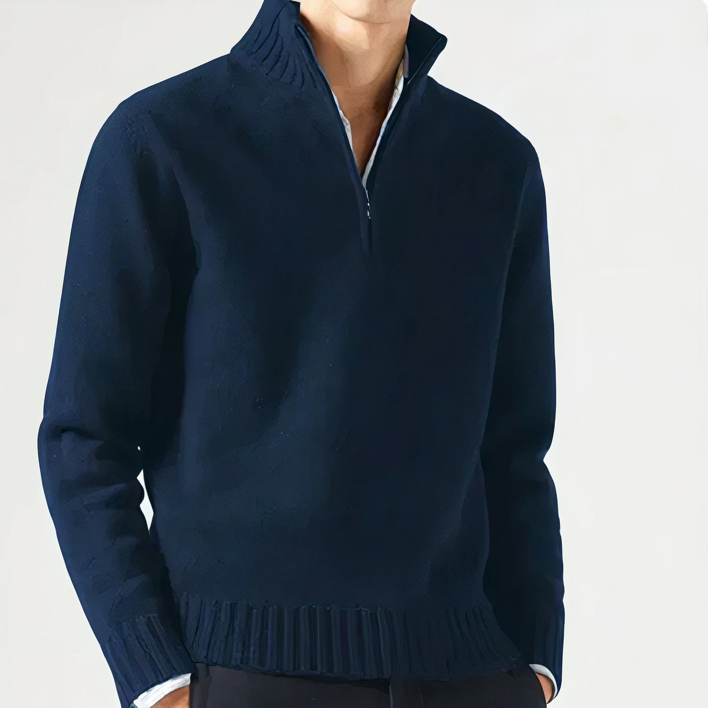 Warme casual trui voor heren, ideaal voor herfst- en winterdagen, met een hoogwaardige afwerking en tijdloos design.