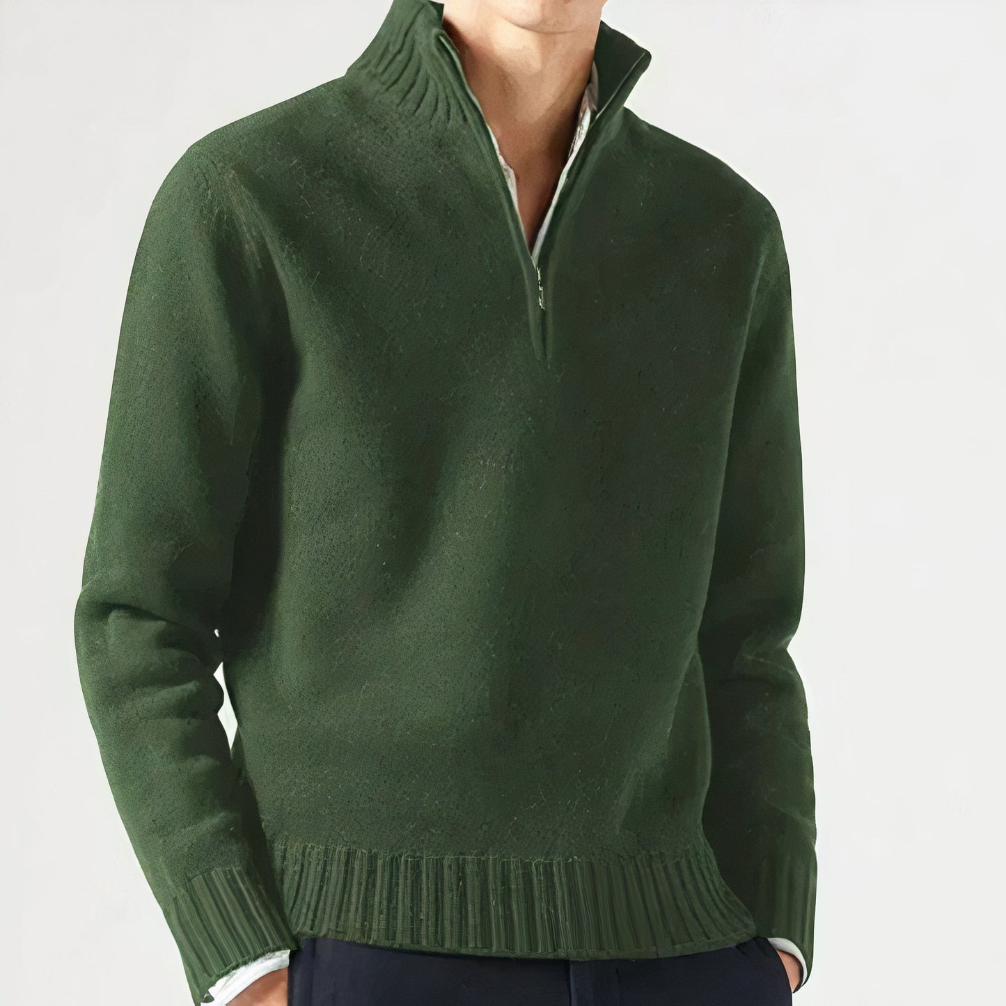 Warme casual trui voor heren, ideaal voor herfst- en winterdagen, met een hoogwaardige afwerking en tijdloos design.