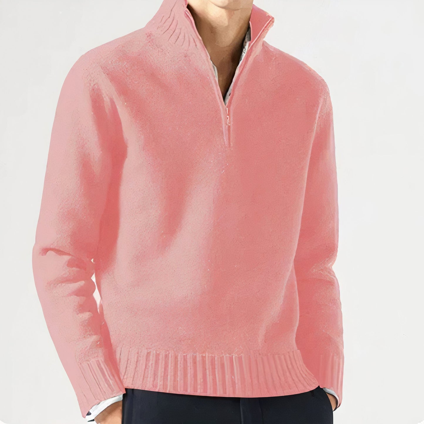 Warme casual trui voor heren, ideaal voor herfst- en winterdagen, met een hoogwaardige afwerking en tijdloos design.