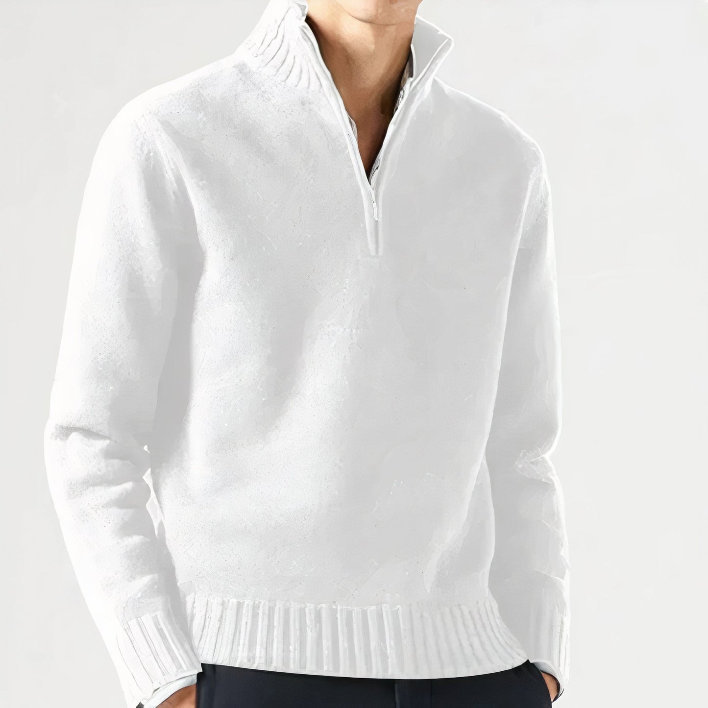 Warme casual trui voor heren, ideaal voor herfst- en winterdagen, met een hoogwaardige afwerking en tijdloos design.