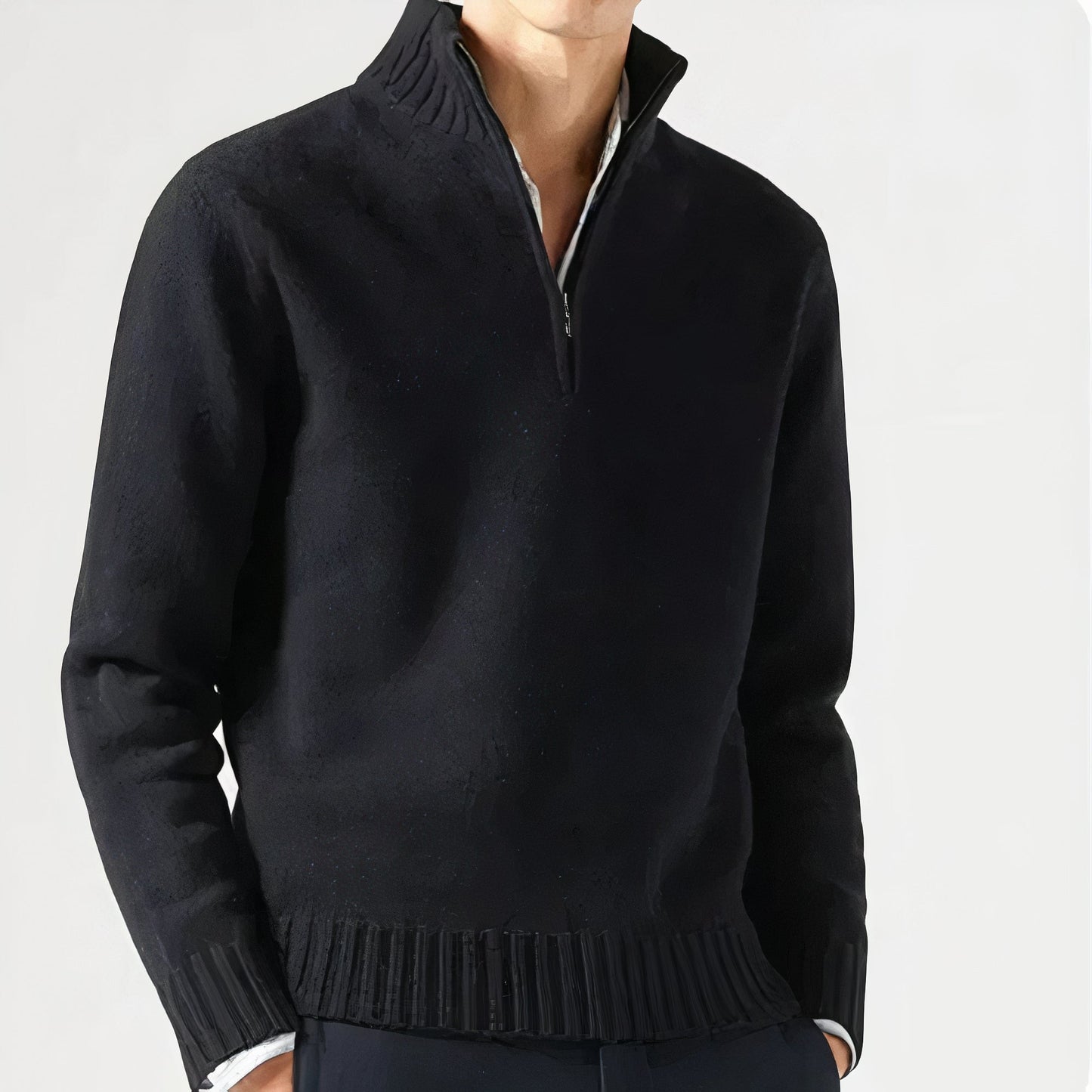 Warme casual trui voor heren, ideaal voor herfst- en winterdagen, met een hoogwaardige afwerking en tijdloos design.