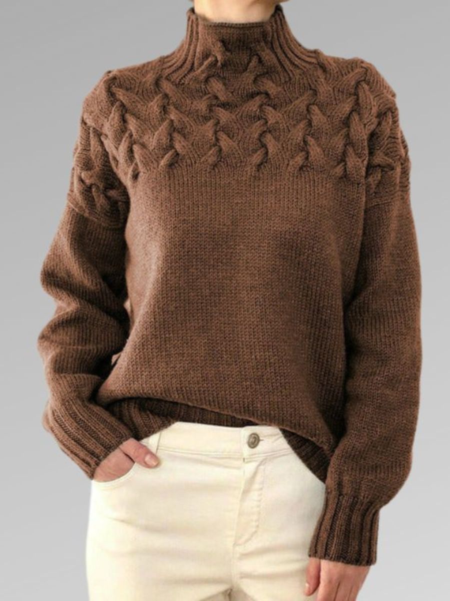 Warme dames coltrui voor koude winterdagen, ideaal voor een elegante en warme look