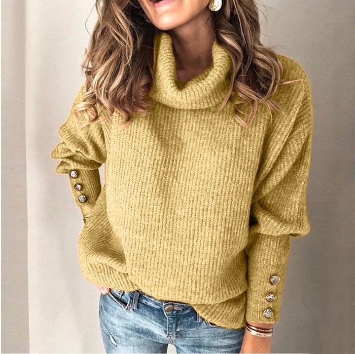 Warme damestrui met col voor de winter, ideaal voor gezellige, stijlvolle winteroutfits