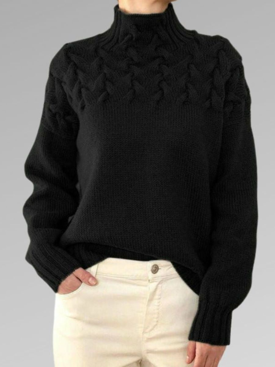 Warme dames coltrui voor koude winterdagen, ideaal voor een elegante en warme look