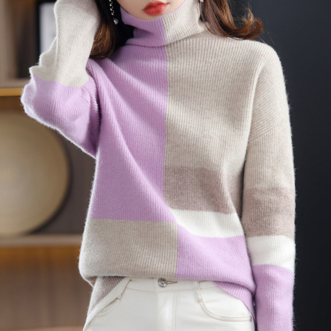 Warme, moderne trui voor dames, ideaal voor stijlvolle en gezellige outfits op koude dagen.