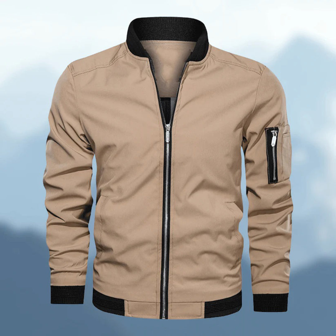 Warm winter bomberjack voor heren, ideaal voor koude winterdagen met een stijlvol ontwerp.
