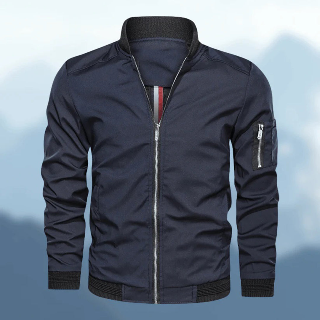 Warm winter bomberjack voor heren, ideaal voor koude winterdagen met een stijlvol ontwerp.