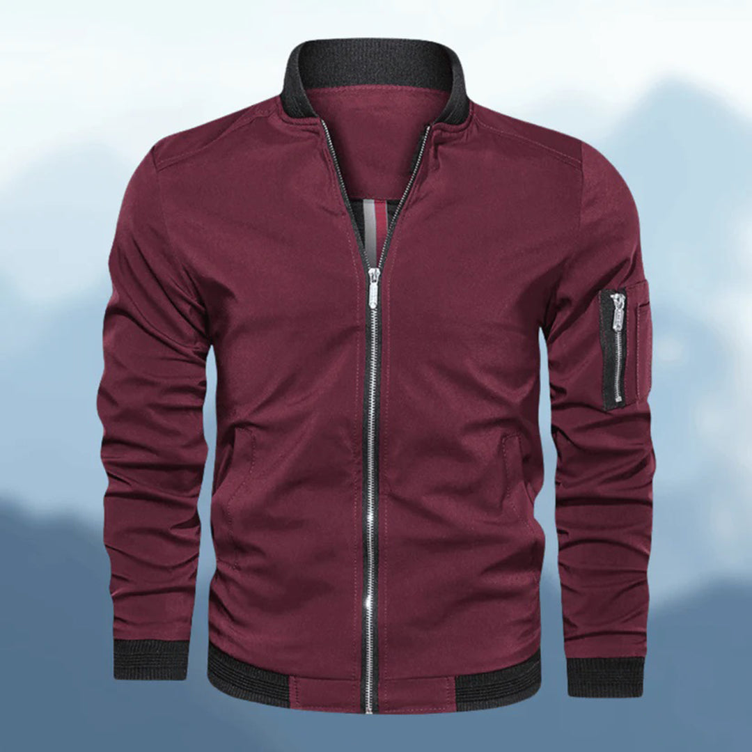 Warm winter bomberjack voor heren, ideaal voor koude winterdagen met een stijlvol ontwerp.