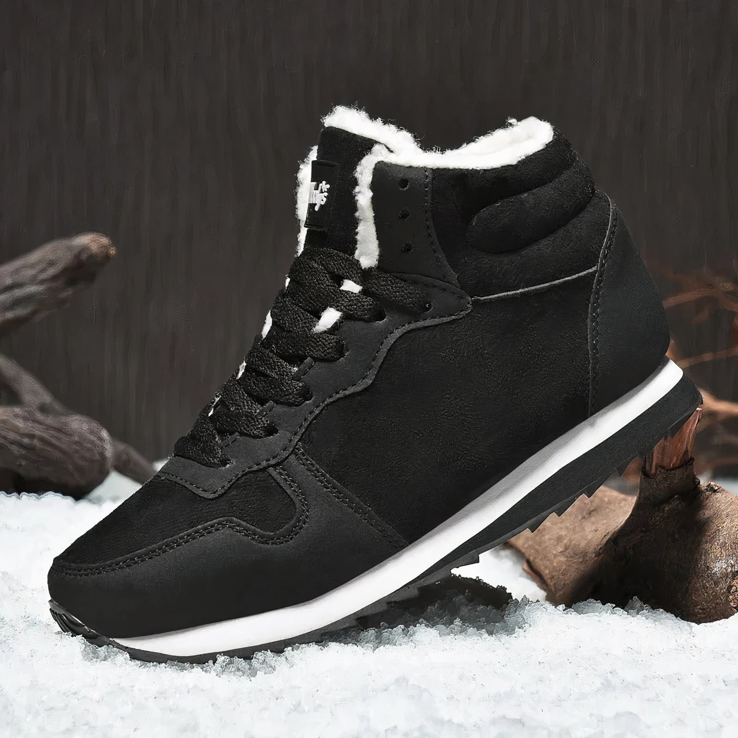 Warme winterschoenen voor mannen en vrouwen met donzige voering en antislipzool, perfect voor herfst- en winterdagen.