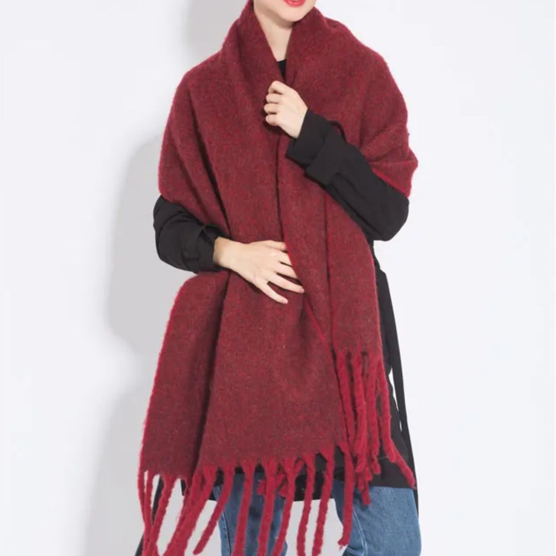 Warme wintersjaal voor dames met zacht materiaal en veelzijdig ontwerp, ideaal voor herfst- en winterdagen.