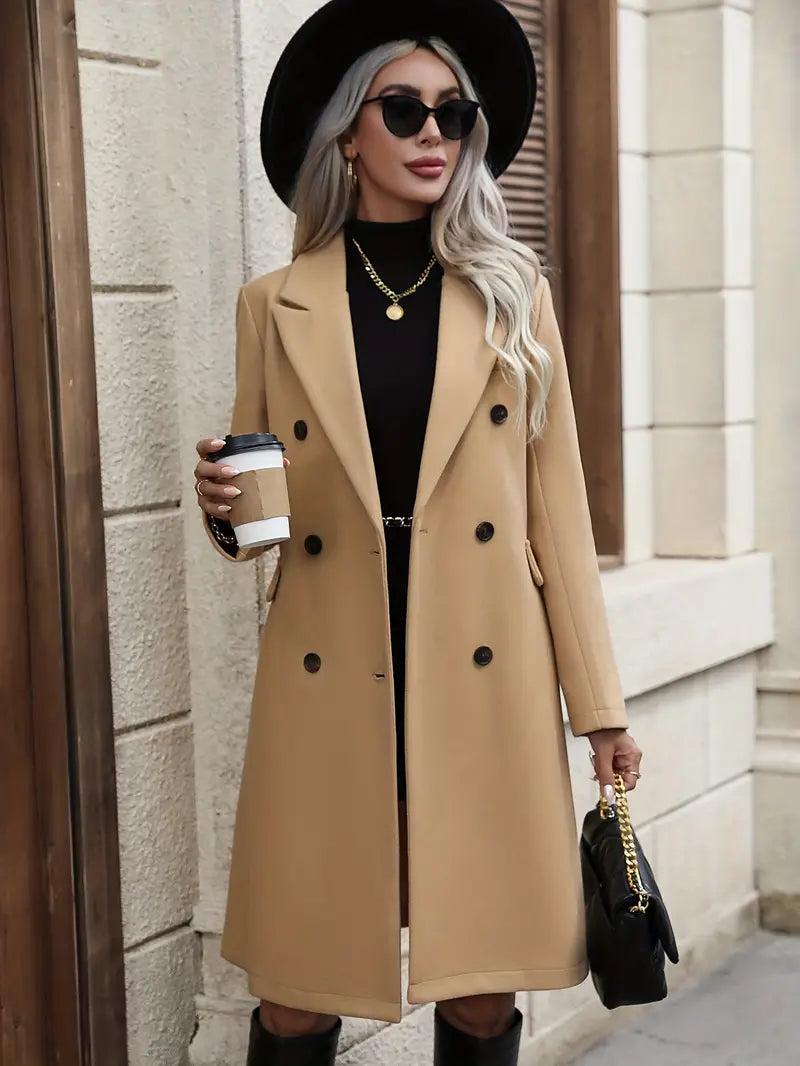Warme winterjas voor dames - elegante jas voor koude herfst- of winterdagen, ideaal om stijlvol en comfortabel voor de dag te komen.