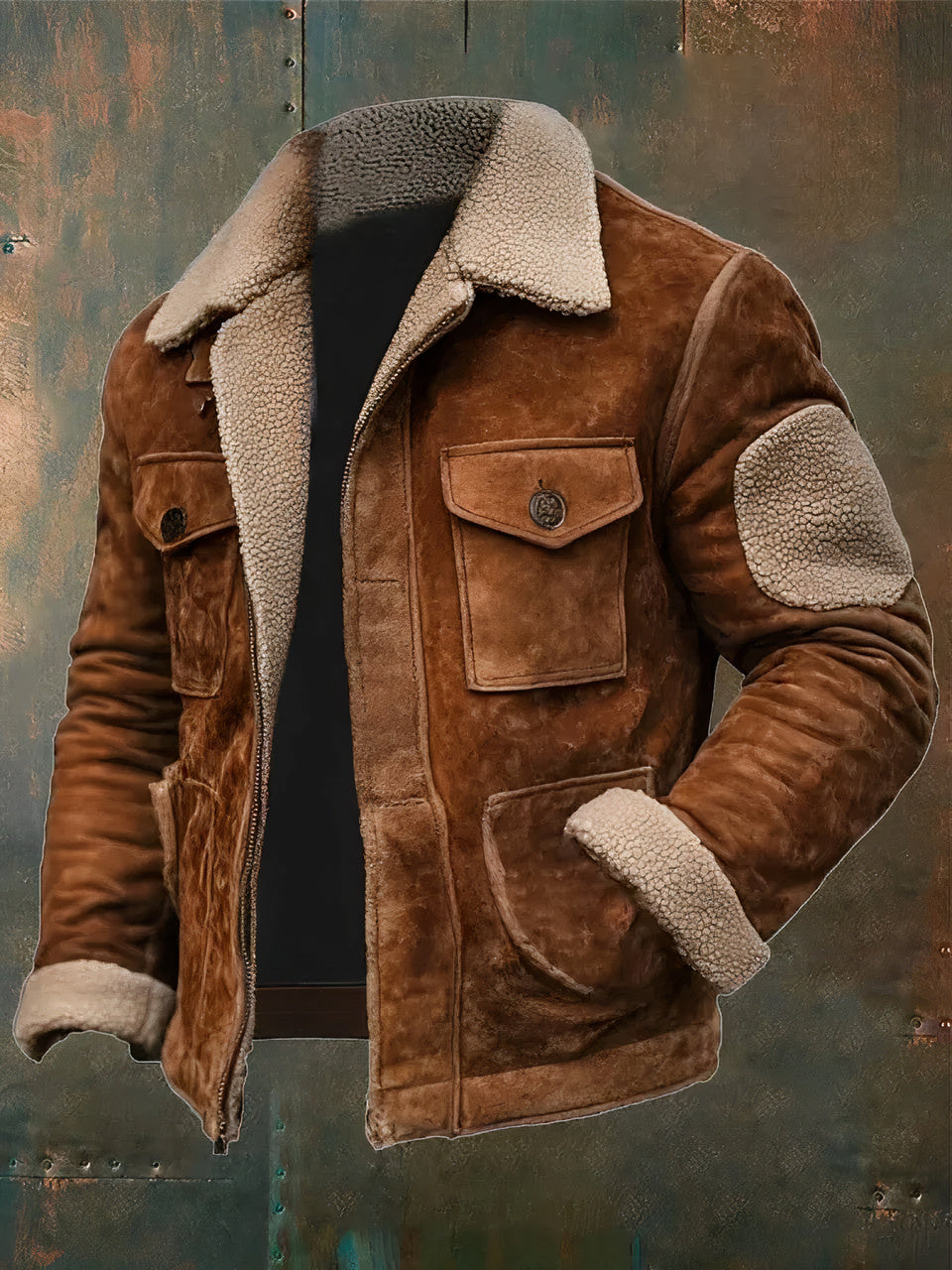 Warme winterjas voor heren met een zachte voering en klassiek ontwerp, ideaal voor koude herfst- en winterdagen.