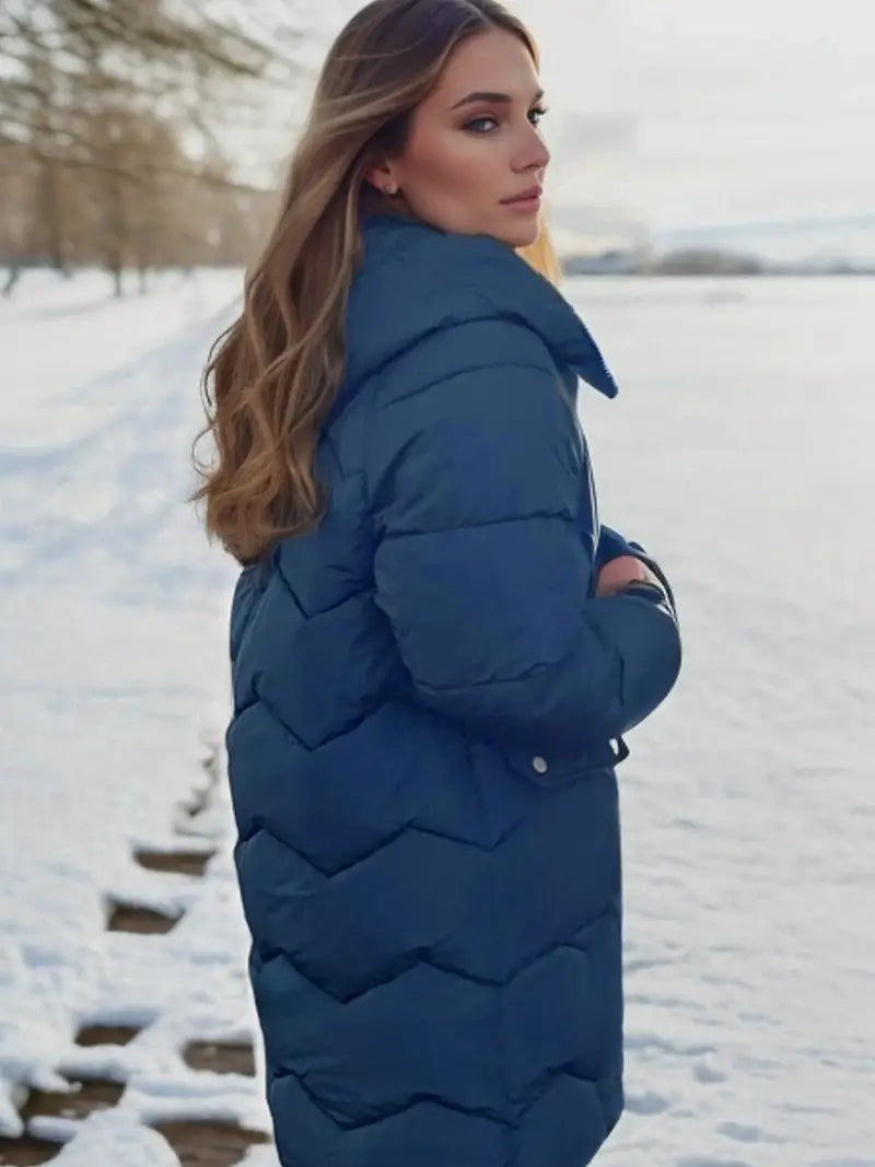 Waterdichte winterjas voor dames, ideaal voor koude en regenachtige dagen