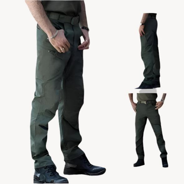 Waterdichte cargo broek voor heren, ideaal voor buitenactiviteiten in alle weersomstandigheden