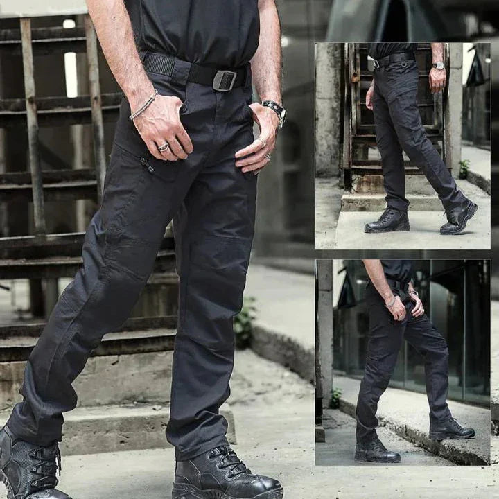 Waterdichte cargo broek voor heren, ideaal voor buitenactiviteiten in alle weersomstandigheden
