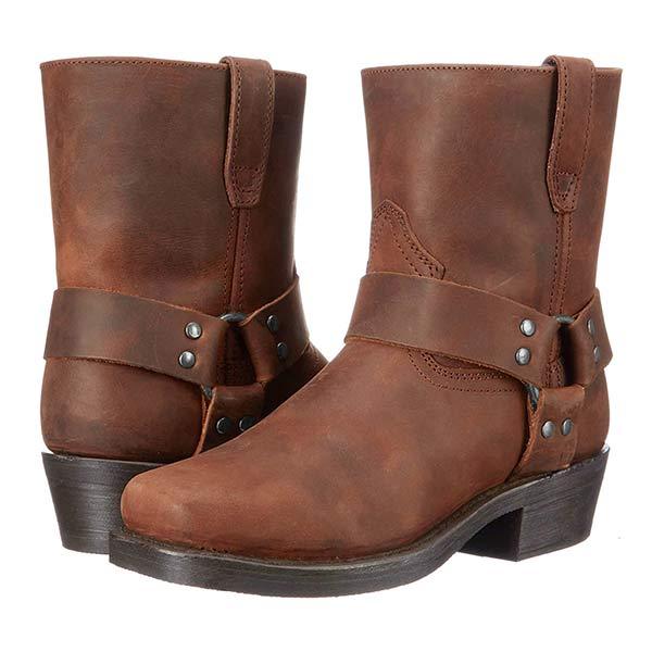 Western cowboylaarzen voor heren, ideaal voor herfst- en winterdagen, met robuust bovenmateriaal en authentiek westernontwerp.