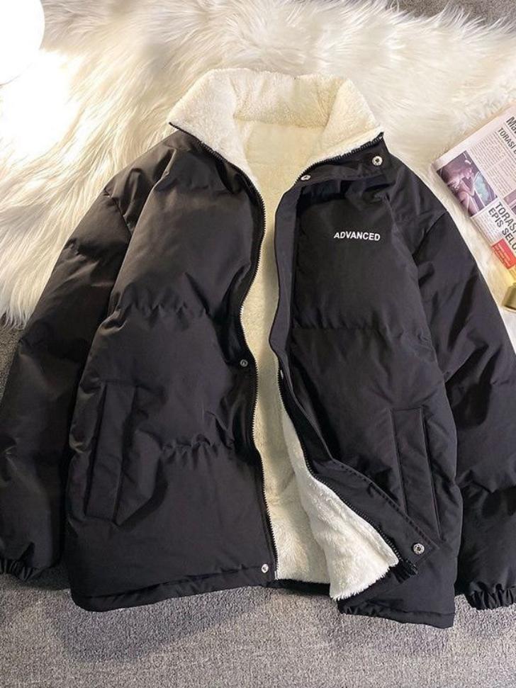 Winddichte, gewatteerde winterjas voor heren, biedt warmte en bescherming tegen de kou.