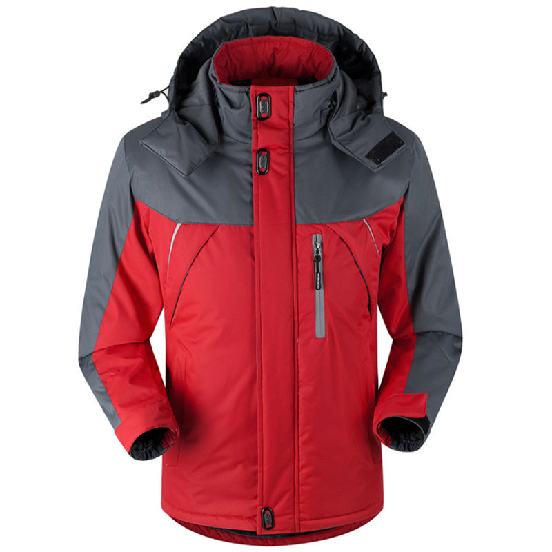 Waterdichte heren ski-jas met behaaglijke voering voor koude winterdagen