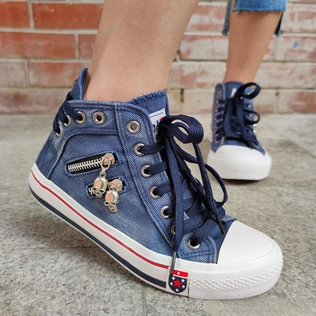 Comfortabele canvas sportschoenen - Ciera