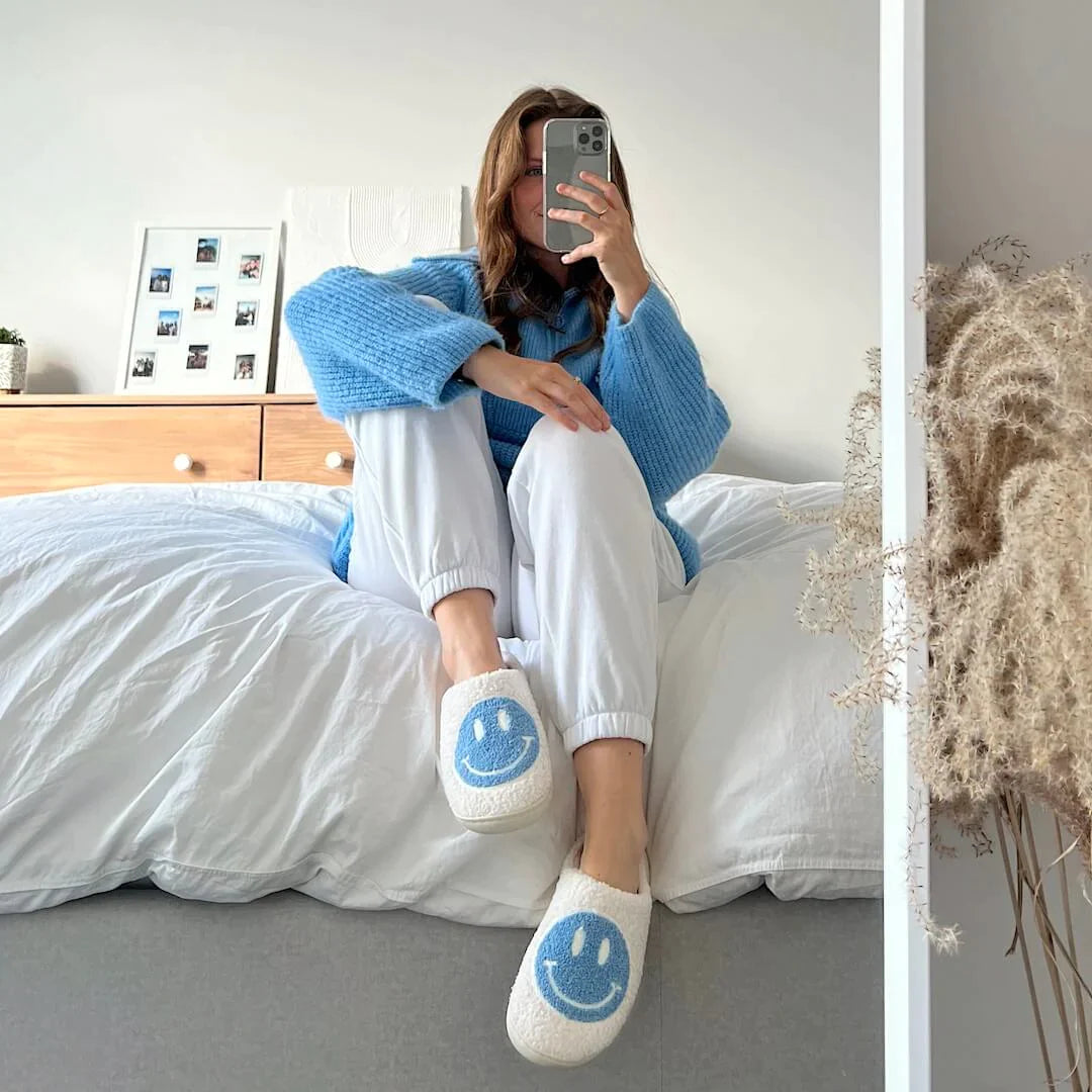 Schattige glimlach pantoffels - Aya