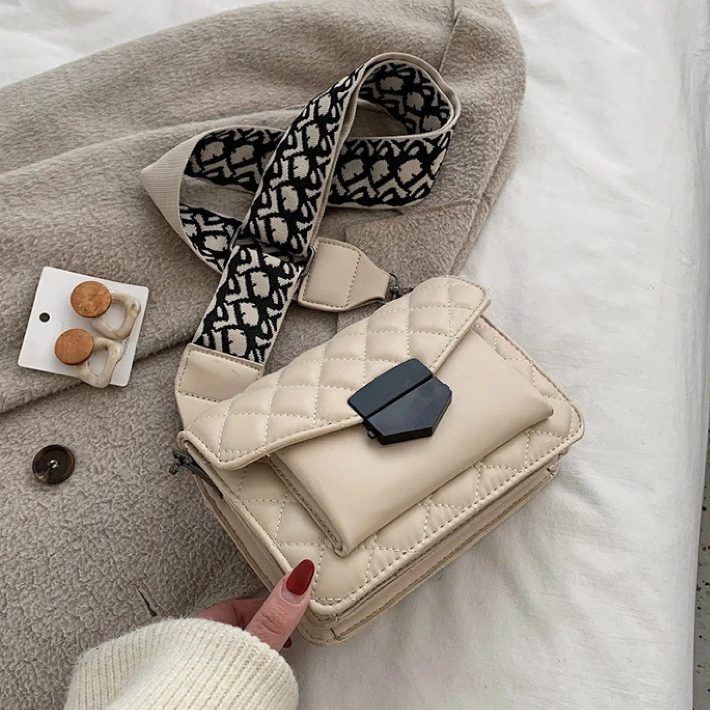 Leren crossbody tas - Elia