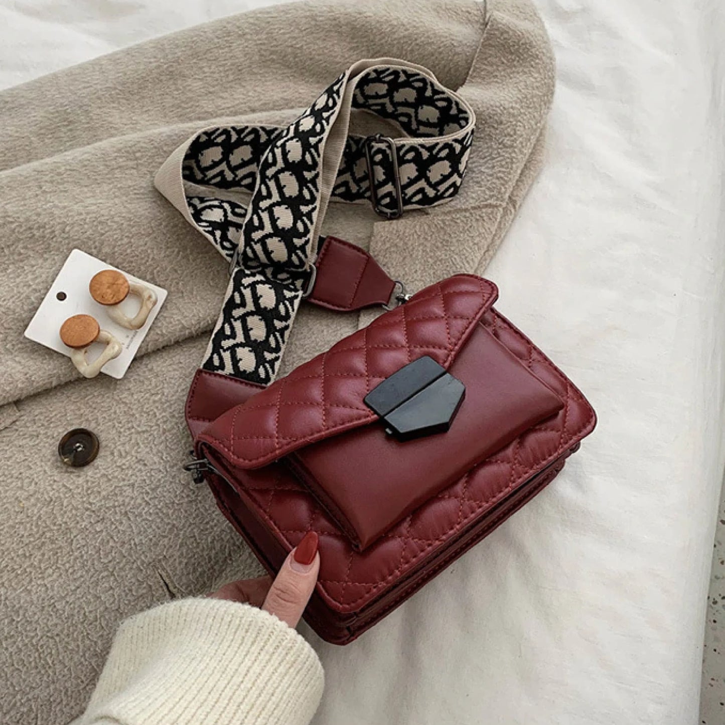Leren crossbody tas - Elia