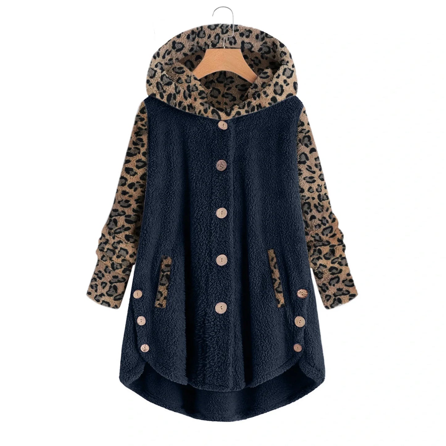 Patchwork jas met luipaardpatroon - Mya