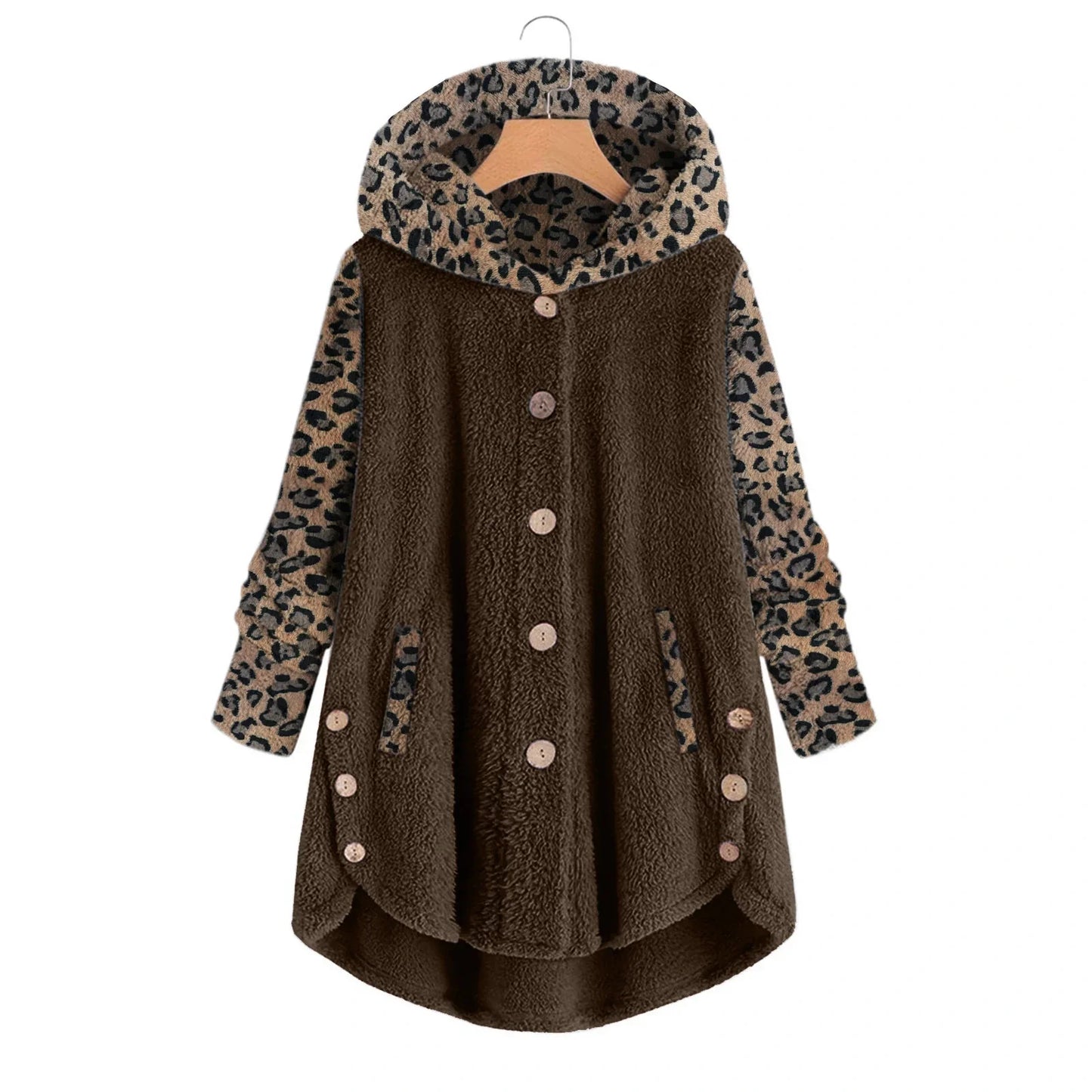 Patchwork jas met luipaardpatroon - Mya