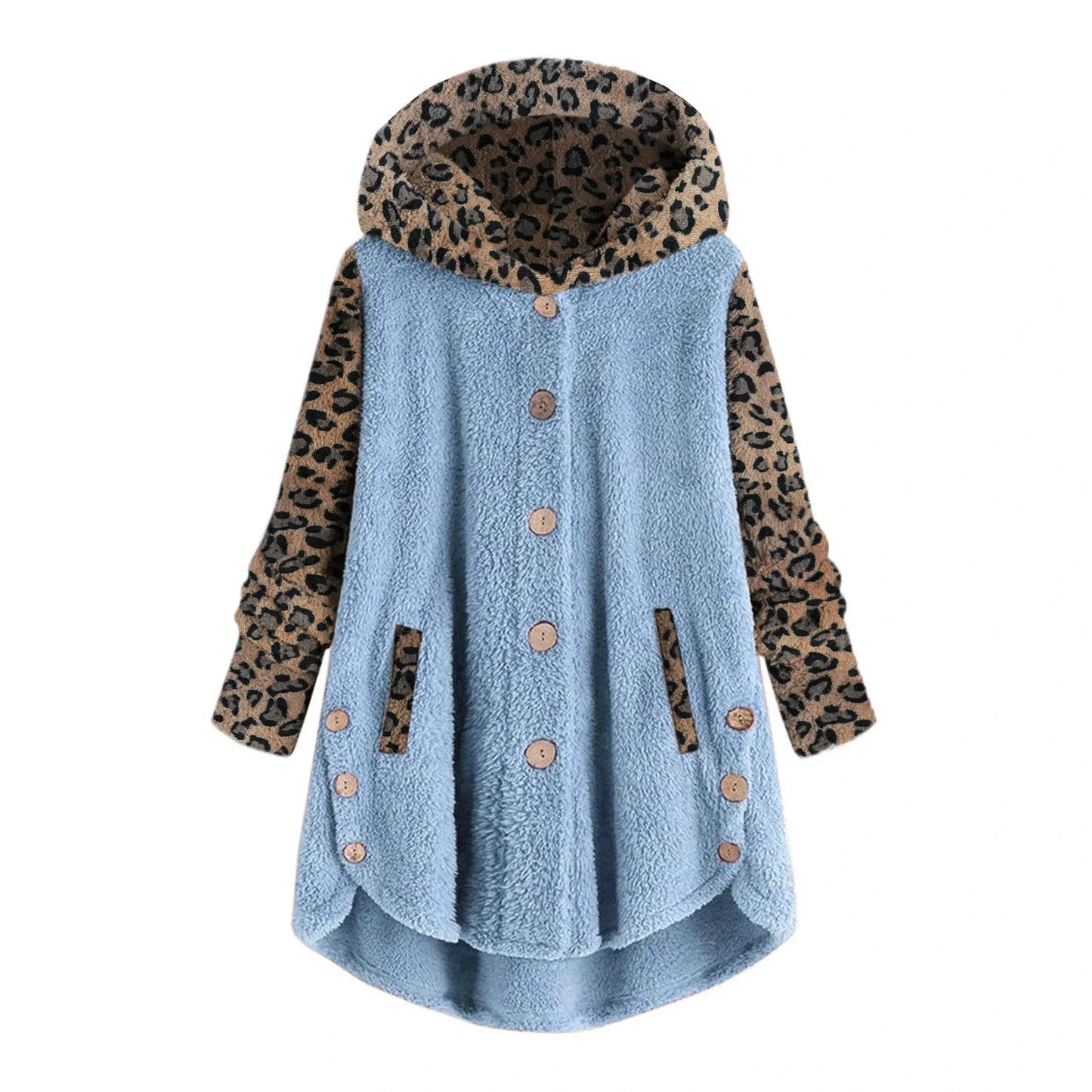 Patchwork jas met luipaardpatroon - Mya